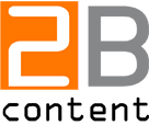 Hét tekstbureau 2Bcontent - Logo